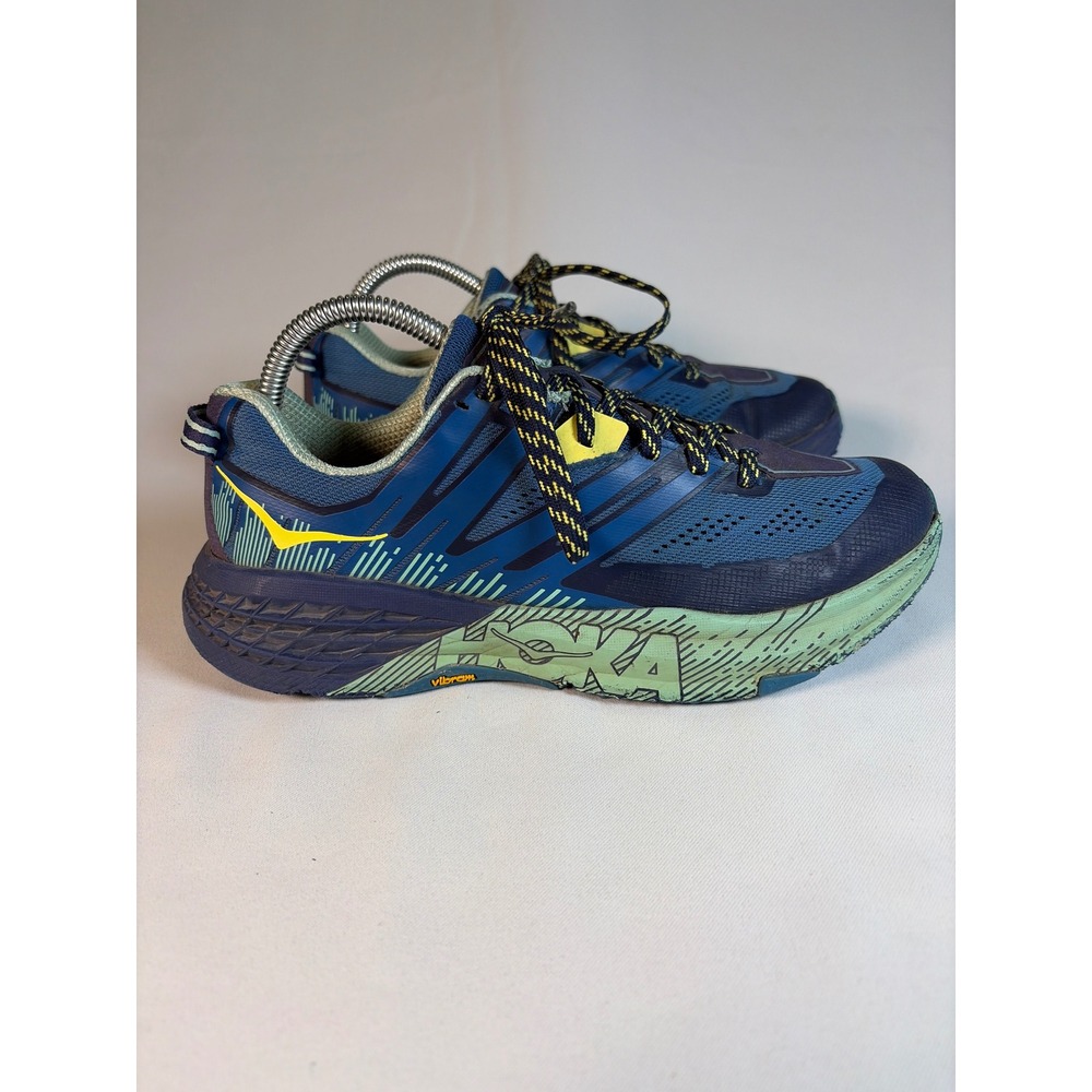 Hoka One One Speedgoat 3 Womens 8.5 Blue Trail Running Shoes 1099734 SMLB